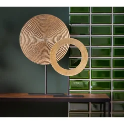 Light & Living Ornament op voet Waiwo - Antiek Brons/Zwart - 25x10x39cm Discount