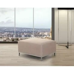 Beliani OSLO - Ottomaan - Beige - Polyester Clearance