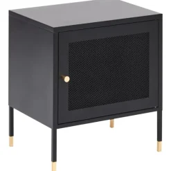 Leen Bakker OSSETT - Nachtkastje - Zwart - Staal