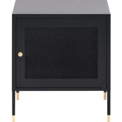 Leen Bakker OSSETT - Nachtkastje - Zwart - Staal