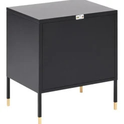 Leen Bakker OSSETT - Nachtkastje - Zwart - Staal