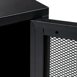 Leen Bakker OSSETT - Nachtkastje - Zwart - Staal