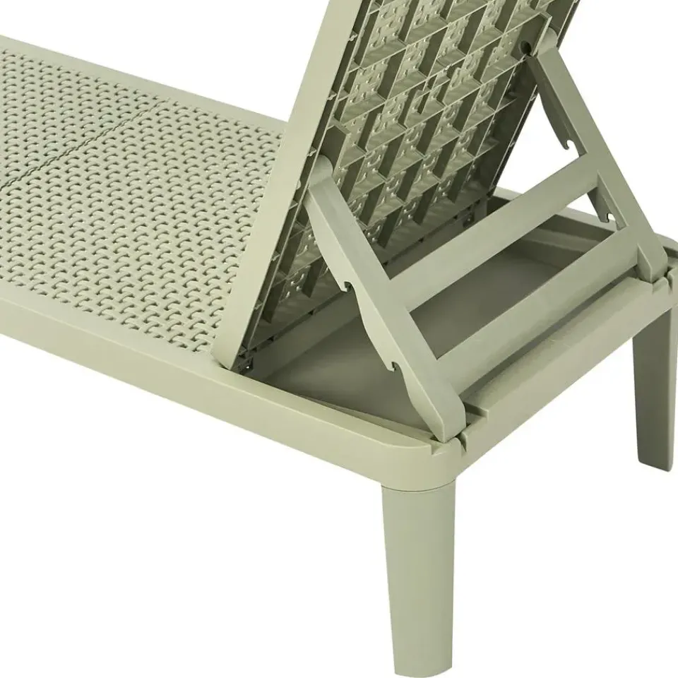 Leen Bakker OSSI - Ligstoel - Lichtgroen - Polypropyleen Discount