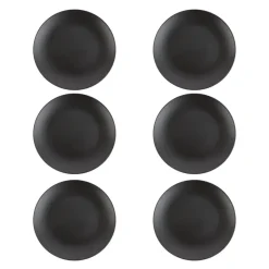 OTIX Bordenset Dinerbord Borden Plat Set van 6 Mat zwart Diameter 27cm Hot