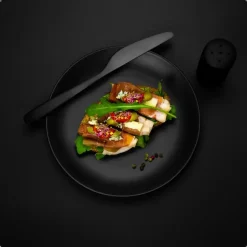 OTIX Bordenset Dinerbord Borden Plat Set van 6 Mat zwart Diameter 27cm Hot