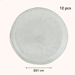 OTIX Dessert Ontbijt Bordenset 12 Persoons Blauw 21cm Keramiek BLUEBELL Sale