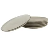 OTIX Diner Bordenset 6 Persoons Beige 26,5cm Keramiek LILY Online