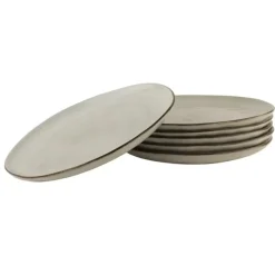 OTIX Diner Bordenset 6 Persoons Beige 26,5cm Keramiek LILY Online