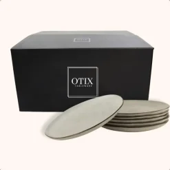 OTIX Diner Bordenset 6 Persoons Beige 26,5cm Keramiek LILY Online