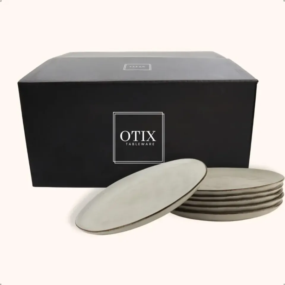 OTIX Diner Bordenset 6 Persoons Beige 26,5cm Keramiek LILY Online