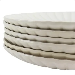 OTIX Diner Bordenset 6 Persoons Onderborden 32cm Wit Keramiek SOLIS Discount