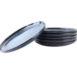 OTIX Dinerborden Bordenset 6 Persoons 26cm Blauw Aardewerk EBONY New