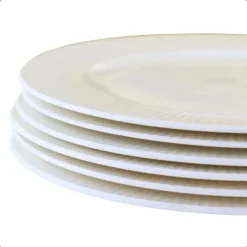 OTIX Dinerborden Bordenset 6 Persoons 27cm Wit Porselein LUNA New