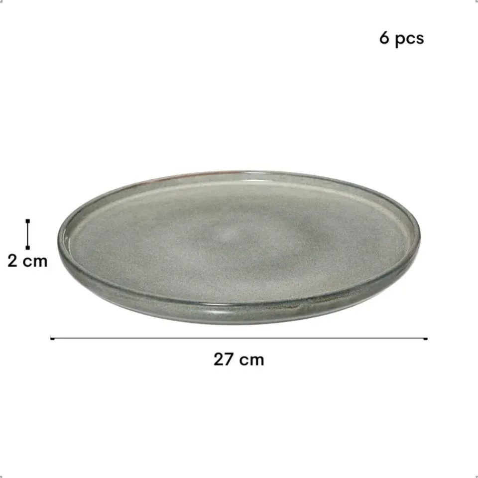 OTIX Dinerborden Bordenset 6 Persoons 27cm Aardewerk BEECH Discount