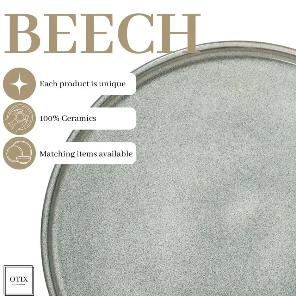 OTIX Dinerborden Bordenset 6 Persoons 27cm Aardewerk BEECH Discount