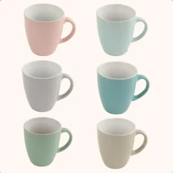 OTIX Espresso Kopjes Koffiekopjes Koffietassen Set van 6 met Oor 160ml Meerdere Clearance