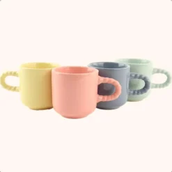 OTIX Espresso Kopjes Koffiekopjes Set van 4 Koffietassen 120 ml Aardewerk Outlet