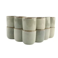 OTIX Espresso Kopjes Set van 12 Koffiekopjes 80ml Mokken Aardewerk Outlet