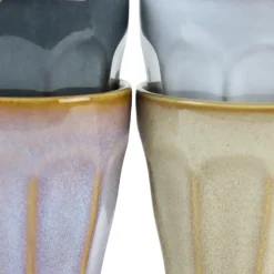 OTIX Koffie Kopjes 4 Stuks 250 ml Zonder Oor Koffietassen Porselein Hittebest...