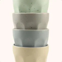 OTIX Koffie Kopjes 8 Stuks 250 ml Zonder Oor Koffietassen Porselein