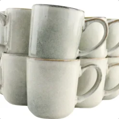 OTIX Koffiekopjes Met Oor Set van 12 Koffietassen Groot Theemok 420ML Hot