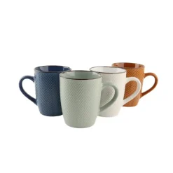 OTIX Koffiekopjes met Oor Koffietassen Set van 4 Verschillende kleuren Discount