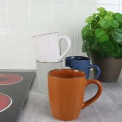 OTIX Koffiekopjes met Oor Koffietassen Set van 4 Verschillende kleuren Discount