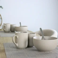 OTIX Koffiekopjes Set van 12 Kopjes 190ml 300ml met Set van 6 Soep Best