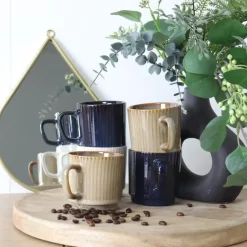 OTIX Koffiekopjes Set van 12 Stuks 270 ml Div. Kleuren Keramiekoduct Hot