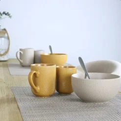 OTIX Koffiekopjes Set van 12 Kopjes Met Oor 300ml Zonder Oor 190ml Hot