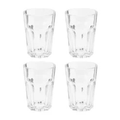 OTIX Limonadeglazen Waterglazen 4 Stuks 36 cl Transparant Glaswerk Stapelbaar Sale