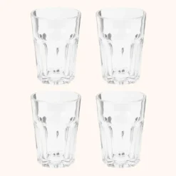 OTIX Limonadeglazen Waterglazen 4 Stuks 36 cl Transparant Glaswerk Stapelbaar Sale