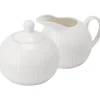 OTIX Melk en Suiker Set Melkkan Suikerpot met Oor Wit Porselein LUNA Clearance