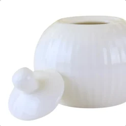 OTIX Melk en Suiker Set Melkkan Suikerpot met Oor Wit Porselein LUNA Clearance