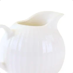 OTIX Melk en Suiker Set Melkkan Suikerpot met Oor Wit Porselein LUNA Clearance