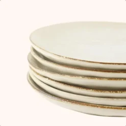 OTIX Ontbijtborden Bordenset 12 Persoons Beige 21cm Keramiek MAPLE Clearance