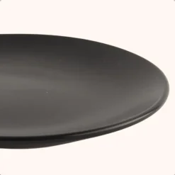 OTIX Ontbijtborden Bordenset van 12 Stuks 21cm Zwart Aardewerk IVY Hot