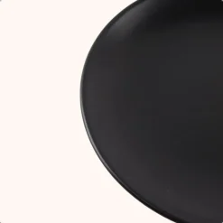 OTIX Ontbijtborden Bordenset van 12 Stuks 21cm Zwart Aardewerk IVY Hot