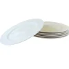 OTIX Ontbijtborden Bordenset 6 Persoons 20cm Dessertbord Ontbijtborden Wit Po... Hot