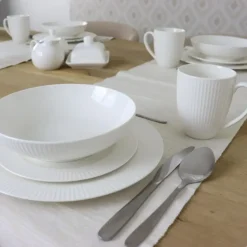 OTIX Ontbijtborden Bordenset 6 Persoons 20cm Dessertbord Ontbijtborden Wit Po... Hot