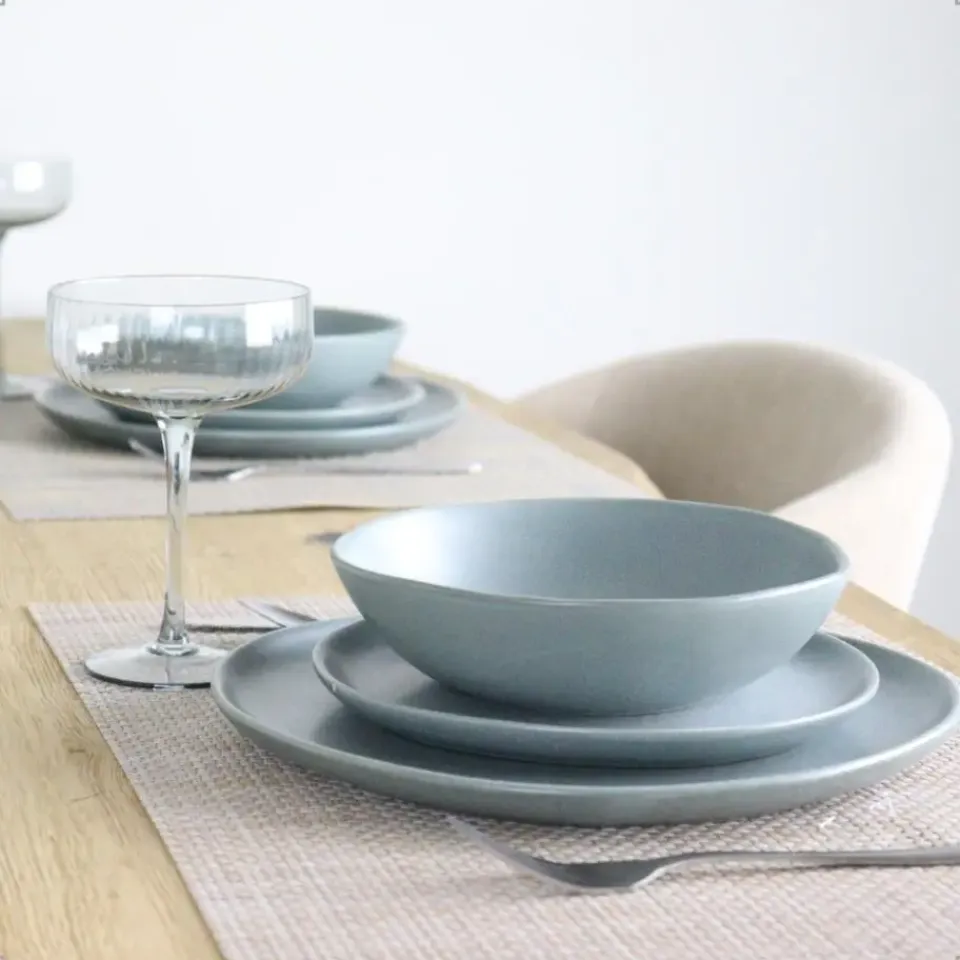 OTIX Ontbijtborden Bordenset 12 Persoons Dessertbord 21cm Aardewerk New