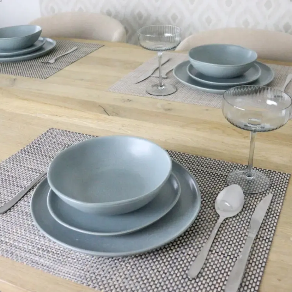 OTIX Ontbijtborden Bordenset 12 Persoons Dessertbord 21cm Aardewerk New