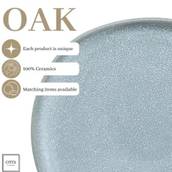 OTIX Ontbijtborden Bordenset 12 Persoons Dessertbord 21cm Aardewerk New