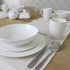 OTIX Pastaborden Bordenset 6 Persoons Diepe Borden Soepborden 20cm Wit Porsel... New