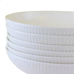 OTIX Pastaborden Bordenset 6 Persoons Diepe Borden Soepborden 20cm Wit Porsel... New