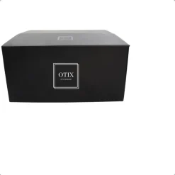 OTIX Placemats Set van 6 Kunststof Ovaal Zwart Wit Onderleggers 48x35cm Hot