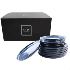OTIX Serviesset 12 Delig Ebony - Blauw Discount