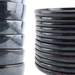 OTIX Serviesset Bordenset 6 Persoons 19-delig met Serveerschaal Koffiekopjes...