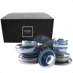 OTIX Serviesset 19-delig Bordenset Saladeschaal Ontbijtborden Diner... Hot