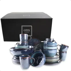 OTIX Serviesset 25-delig Bordenset Saladeschaal Koffiekopjes Ontbij... Sale